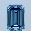 1.41 Ct. Fancy Vivid Blue Emerald Lab Grown Diamond