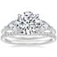 18K White Gold Luxe Opera Three Stone Diamond Ring with Luxe Ballad Diamond Ring (1/4 ct. tw.)