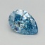 0.54 Ct. Fancy Vivid Blue Pear Lab Grown Diamond