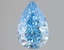 2.16 Ct. Fancy Vivid Blue Pear Lab Grown Diamond