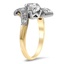 The Lillia Ring, smalltop view on a hand