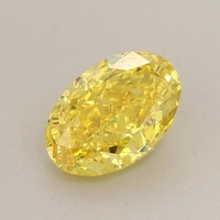 1.53 Ct. Fancy Intense Yellow Oval Lab Grown Diamond