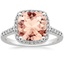 18K White Gold Odessa Halo Diamond Ring (1/5 ct. tw.), smalltop view