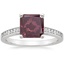 18K White Gold Starlight Channel Set Diamond Ring, smalltop view