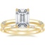 18K Yellow Gold Alula Diamond Ring with Astra Diamond Ring