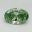 1.46 Ct. Fancy Vivid Pacific Green Oval Lab Grown Diamond