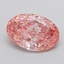 1.00 Ct. Fancy Vivid  Pink Oval Lab Grown Diamond