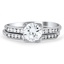 Milgrain Contoured Diamond Wedding Band, smallside view