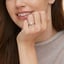 14K Rose Gold Camellia Indigo Milgrain Ring, smalladditional view 1
