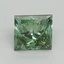 2.47 Ct. Fancy Vivid Pacific Green Princess Lab Grown Diamond