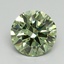 3.04 Ct. Fancy Vivid Green Round Lab Grown Diamond