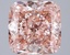 4.01 Ct. Fancy Vivid Pink Cushion Lab Grown Diamond