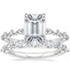 18K White Gold Versailles Hidden Halo Diamond Ring with Grand Versailles Diamond Ring (1 ct. tw.)