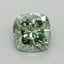 2.04 Ct. Fancy Vivid Pacific Green Cushion Lab Grown Diamond