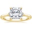 18K Yellow Gold Leighton Diamond Ring, smalltop view