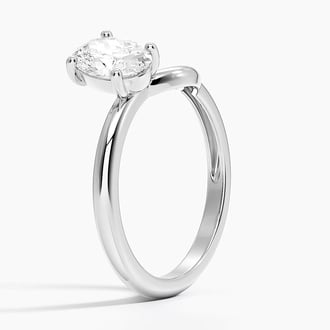 Oval Diamond Duo Stacking Ring (1 ct. tw.) in 14K White Gold