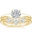 18K Yellow Gold Lévita Ring with Illusia Diamond Ring
