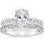 18K White Gold Petite Olympia Diamond Ring with Sienna Eternity Diamond Ring (7/8 ct. tw.)