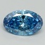 2.05 Ct. Fancy Vivid Malibu Blue Oval Lab Grown Diamond