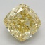 3.80 Ct. Fancy Intense Yellow Cushion Lab Grown Diamond