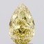 1.51 Ct. Fancy Intense  Yellow Pear Lab Grown Diamond