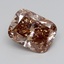 2.66 Ct. Light  Brown Cushion Lab Grown Diamond