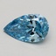 0.73 Ct. Fancy Vivid Blue Pear Lab Grown Diamond