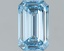 1.02 Ct. Fancy Intense Blue Emerald Lab Grown Diamond