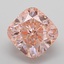 4.00 Ct. Fancy Intense  Pink Cushion Lab Grown Diamond