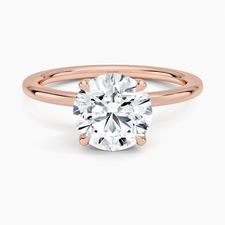 14K Rose Gold 1.5mm Petite Elodie Perfect Fit Solitaire Ring