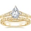 14K Yellow Gold Valentina Diamond Ring with Hudson Ring