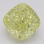 5.15 Ct. Fancy Intense Yellow Cushion Diamond