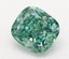 1.09 Ct. Fancy Vivid Green Cushion Lab Grown Diamond