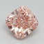 4.01 Ct. Fancy Vivid Pink Cushion Lab Grown Diamond