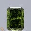 0.82 Ct. Fancy Vivid Green Radiant Lab Grown Diamond