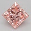 2.07 Ct. Fancy Vivid Pink Princess Lab Grown Diamond