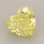 1.80 Ct. Fancy Vivid Yellow Heart Lab Grown Diamond
