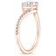 14K Rose Gold Stanza Diamond Ring, smallside view
