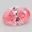 1.00 Ct. Fancy Vivid Pink Oval Lab Grown Diamond