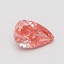 0.54 Ct. Fancy Vivid Pink Pear Lab Grown Diamond