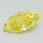 0.8 Ct. Fancy Vivid Yellow Marquise Lab Grown Diamond