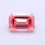 1.04 Ct. Fancy Vivid  Pink Emerald Lab Grown Diamond
