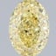 2.56 Ct. Fancy Intense Yellow Oval Lab Grown Diamond