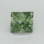 1.04 Ct. Fancy Vivid Green Princess Lab Grown Diamond