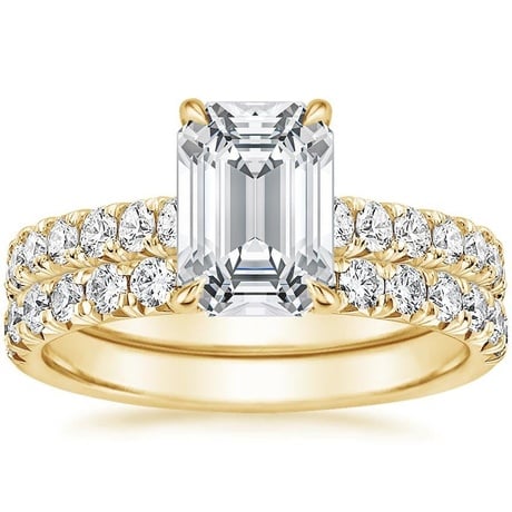 18K Yellow Gold Sienna Diamond Bridal Set (7/8 ct. tw.)