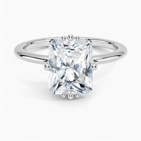 18K White Gold Samara Eight-Prong Solitaire Ring