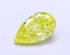 1.26 Ct. Fancy Vivid  Yellow Pear Lab Grown Diamond
