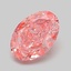 1.03 Ct. Fancy Vivid Pink Oval Lab Grown Diamond