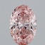 1.27 Ct. Fancy Intense Pink Oval Lab Grown Diamond