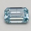1.03 Ct. Fancy Intense Blue Emerald Lab Grown Diamond